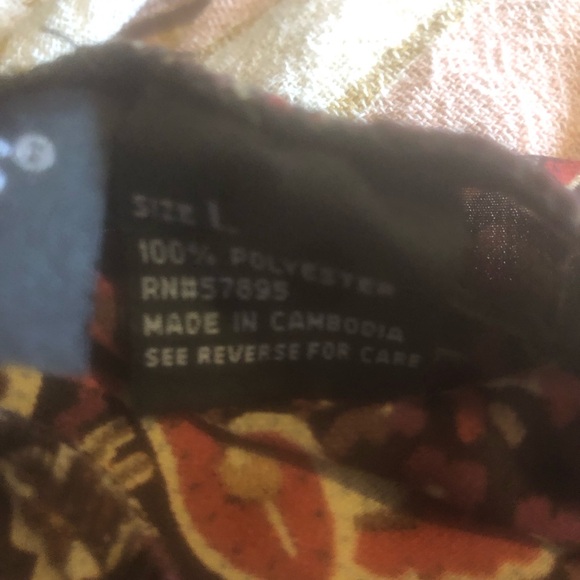 Retro 90’s- Y2K skirt - Requirements - brown & orange autumn toned, floral print - Picture 5 of 6